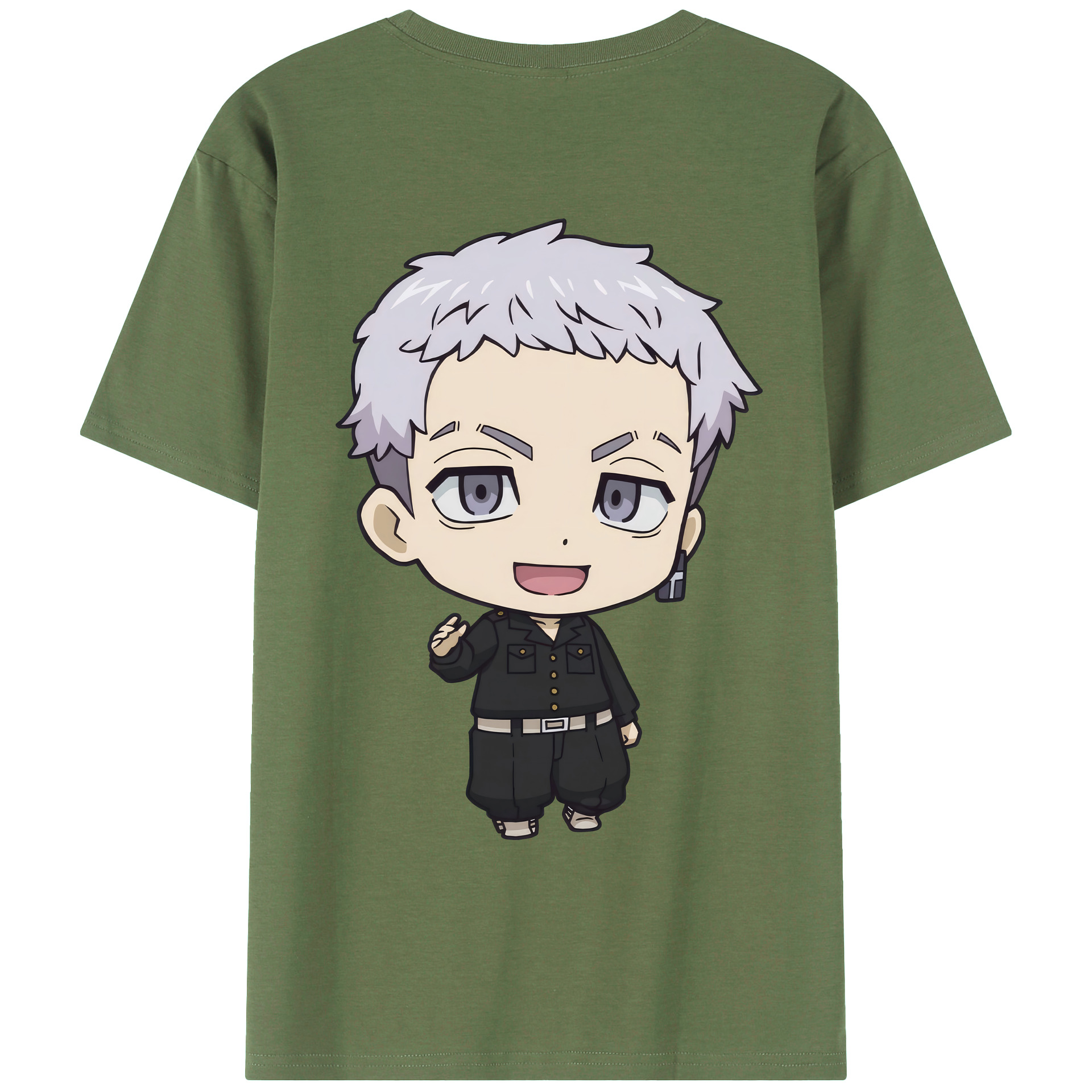 （画像用） 東京リベンジャーズ Tokyo Revengers 綿100％ メンズ半袖Tシャツ（バックプリント） 通気性